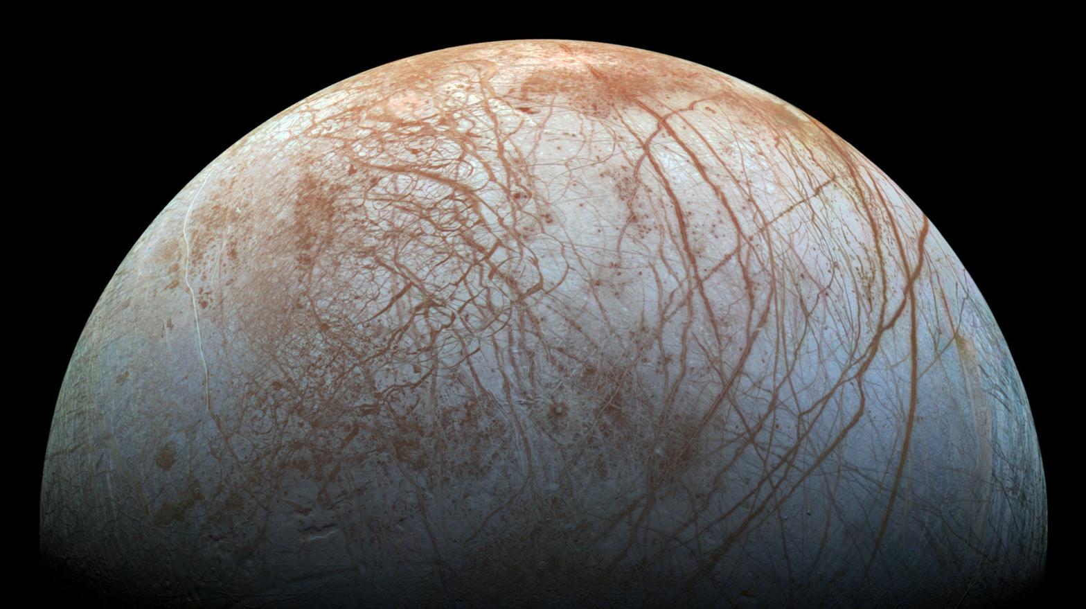 Jupiter's icy moon Europa. (Image: NASA)
