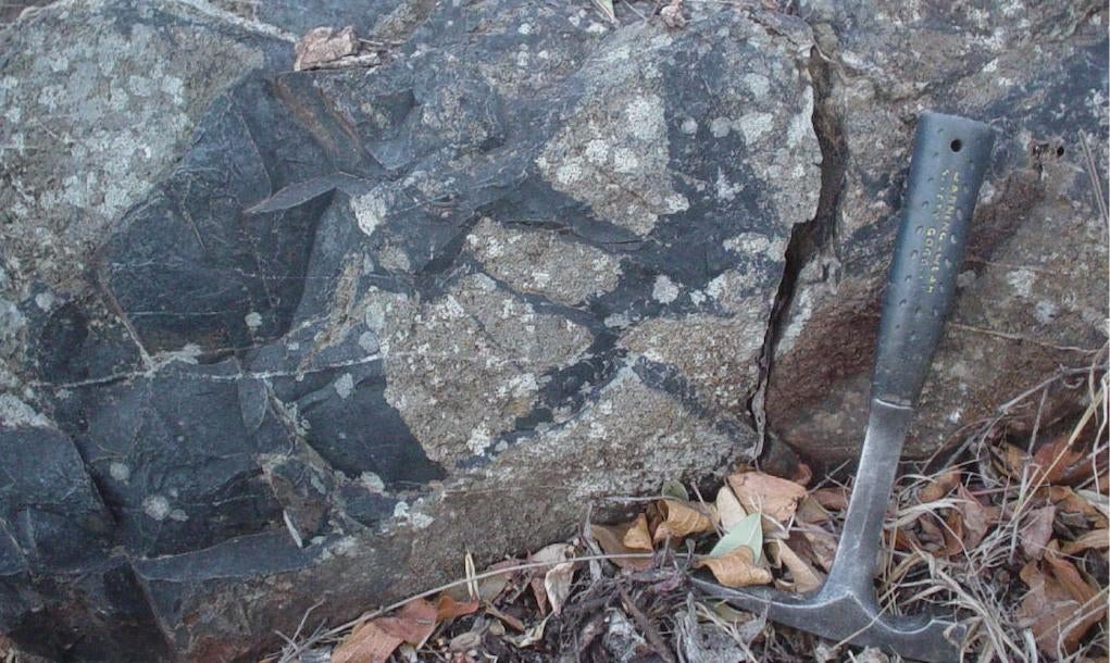 The chert rock deposit the fossils came from. (Image: Cavalazi et al.)