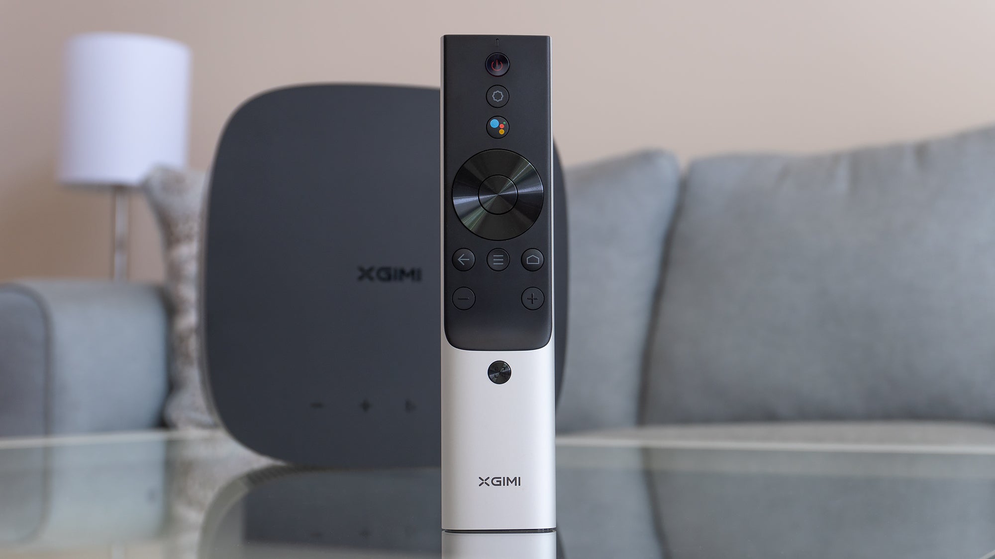 The remote XGIMI has included is surprisingly excellent, and even features a lovely brushed metal finish. (Photo: Andrew Liszewski/Gizmodo)