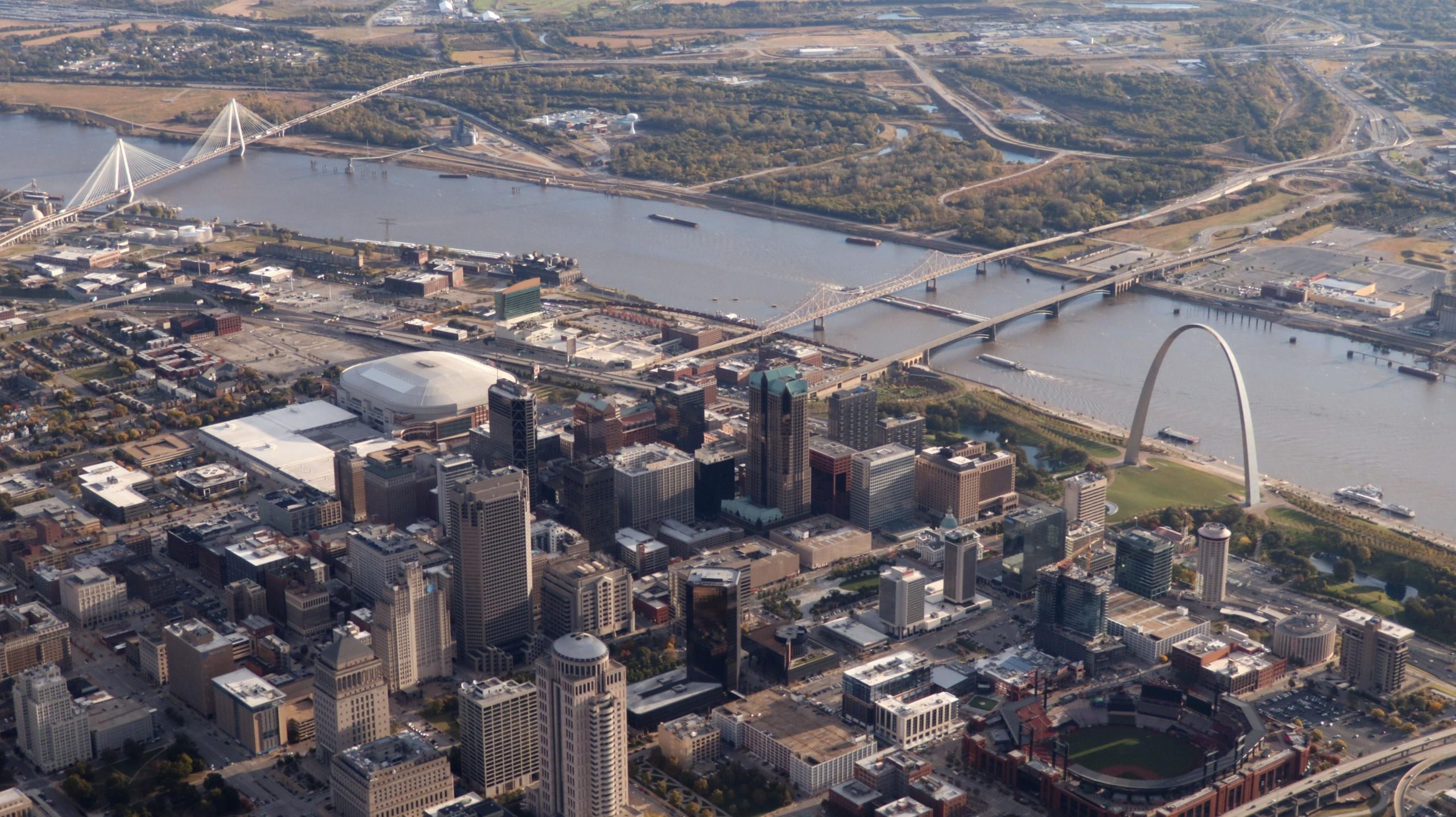 St. Louis, Missouri, abuts the Mississippi River. (Photo: Daniel SLIM / AFP, Getty Images)