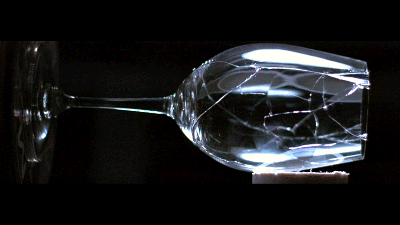 A Wine Glass Shattering at 187,500 FPS Reveals the Destruction in Excruciating Detail