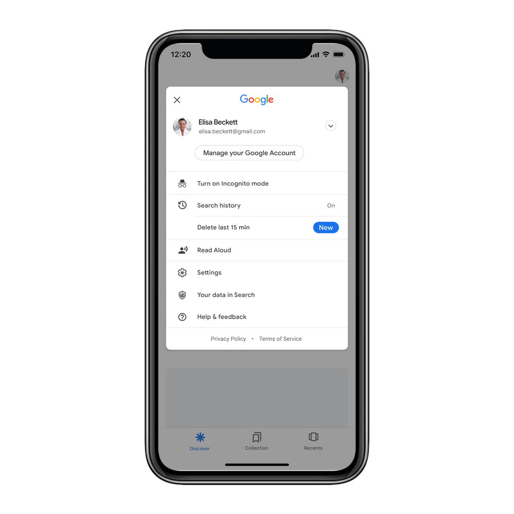 A look at what the option will look like when it's live on your iOS device. (Image: Google)