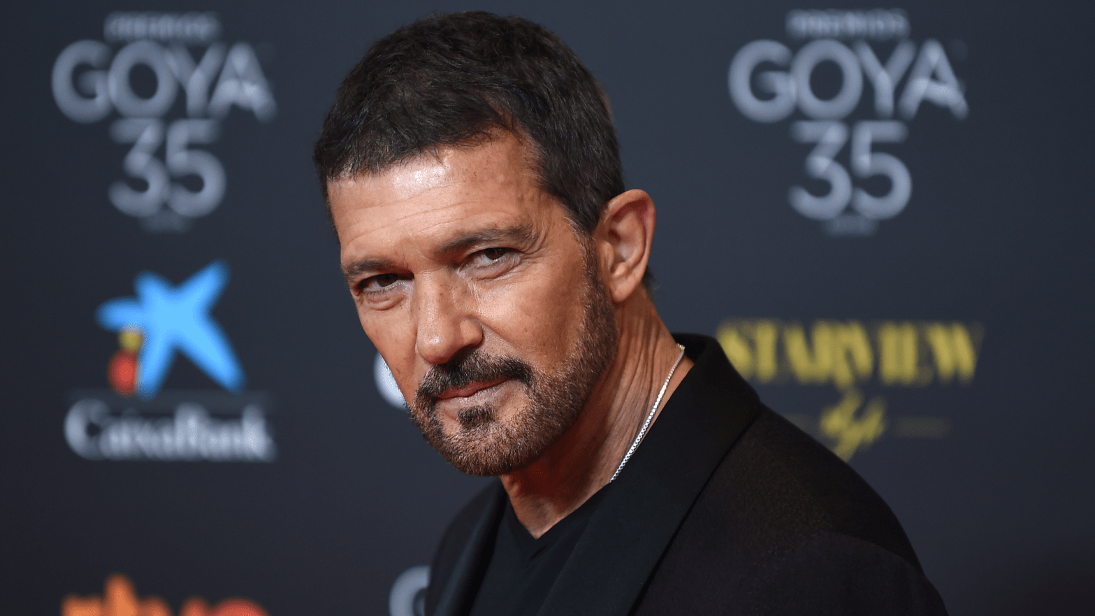 Spanish actor Antonio Banderas poses on the Red Carpet prior to presenting the 35th Spain's Goya Film Awards gala in Malaga on March 6, 2021. (Photo: Jorge Guerrero/AFP, Getty Images)