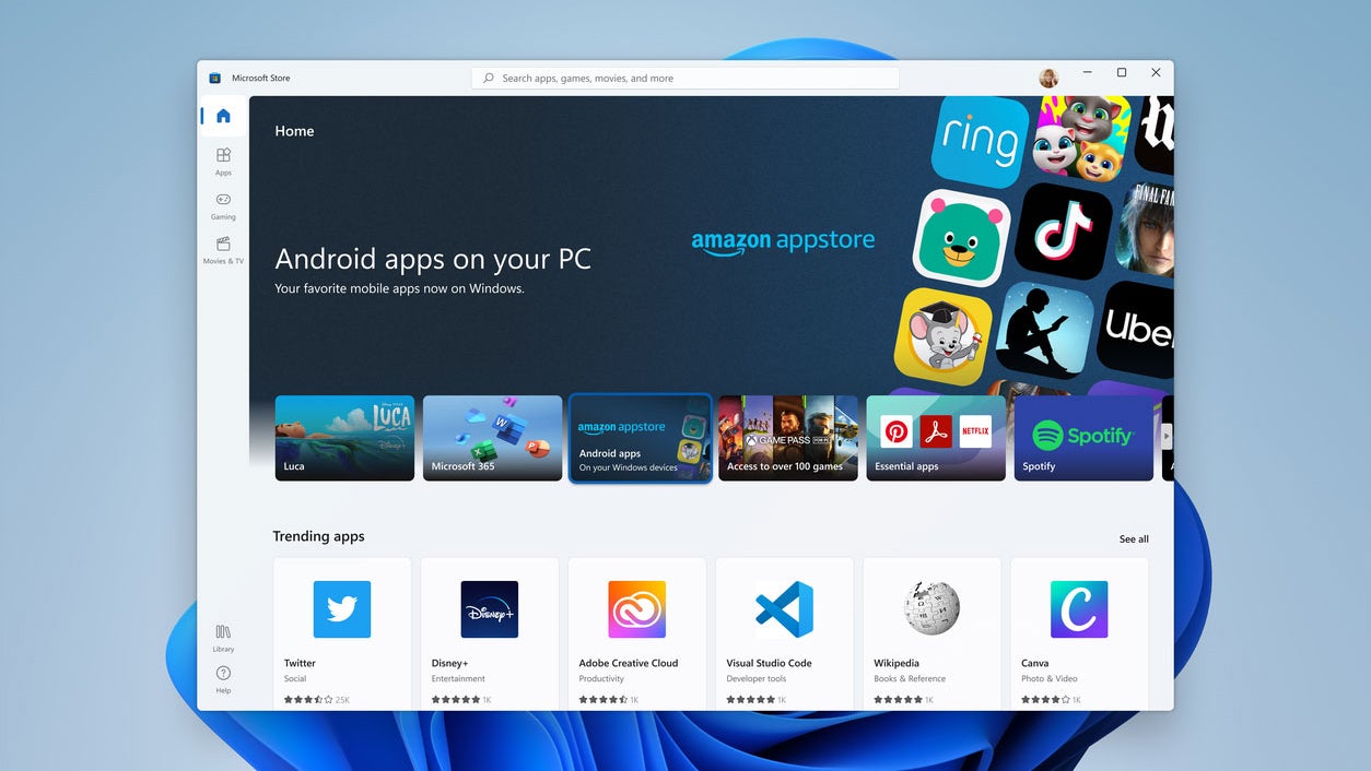 Will they or won't they support Google's new app bundles? (Image: Microsoft)