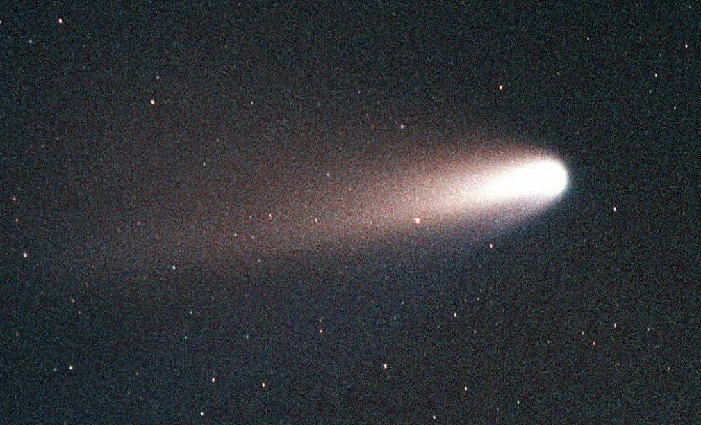 The comet Hale-Bopp as seen over Florida in March 1997. (Photo: GEORGE SHELTON/AFP, Getty Images)