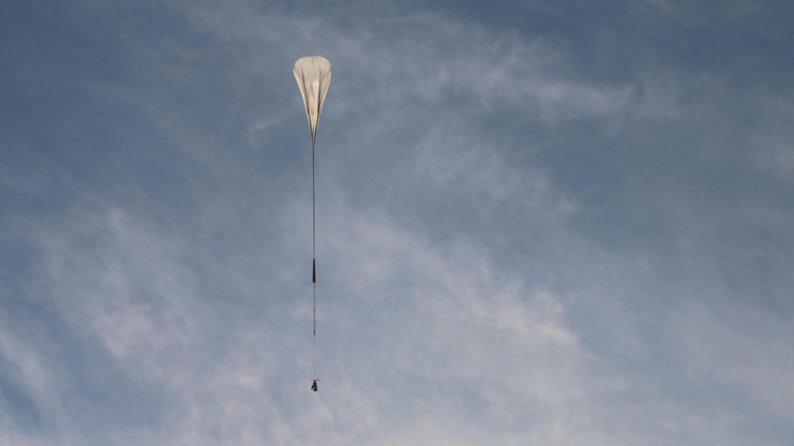 SuperBIT in a 2016 test flight over Texas. (Image: Richard Massey / Durham University)