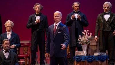 Here’s Our First Look at the Biden Bot in Disney’s Hall of Presidents