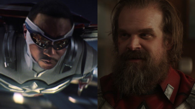 Marvel stars Anthony Mackie and David Harbour will appear together in a supernatural Netflix movie. (Photo: Marvel Studios)