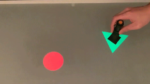 High-Speed Projectors Power This Virtual Air Hockey With Shape-Changing Paddles
