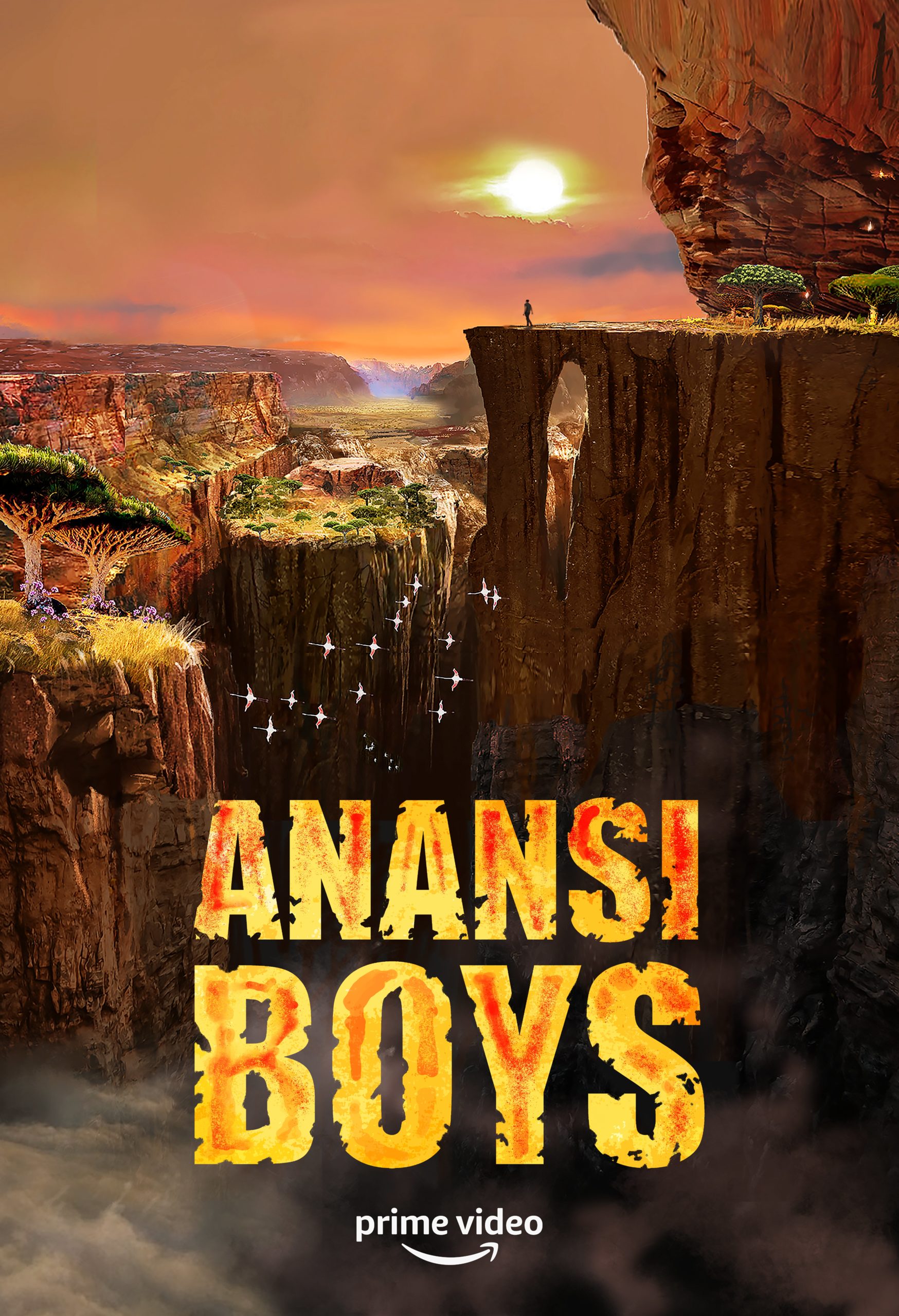 A poster for Anansi Boys. (Image: Amazon Studios)