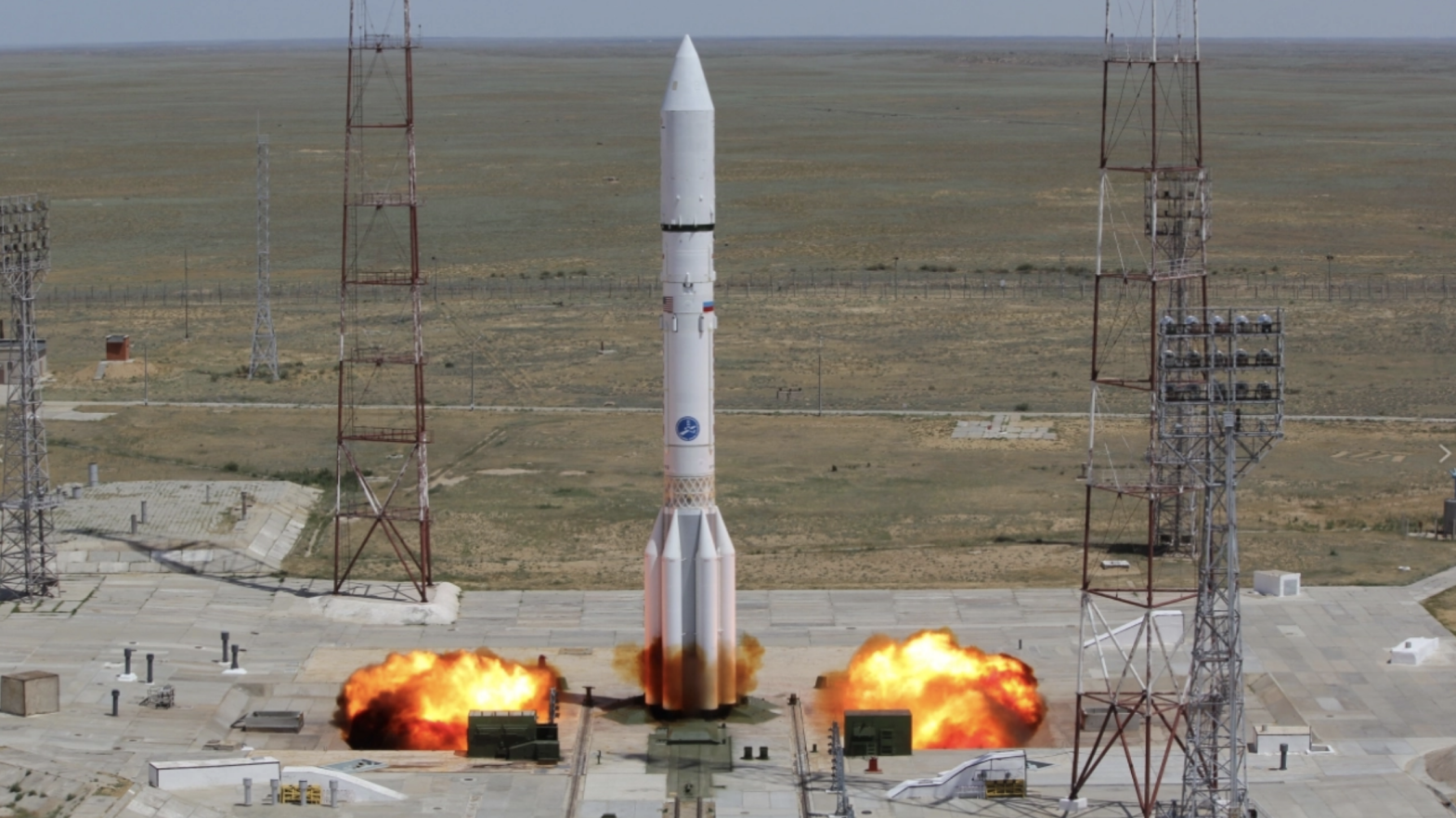 Archival image showing a previous launch of a Proton-M rocket.  (Image: Roscosmos)