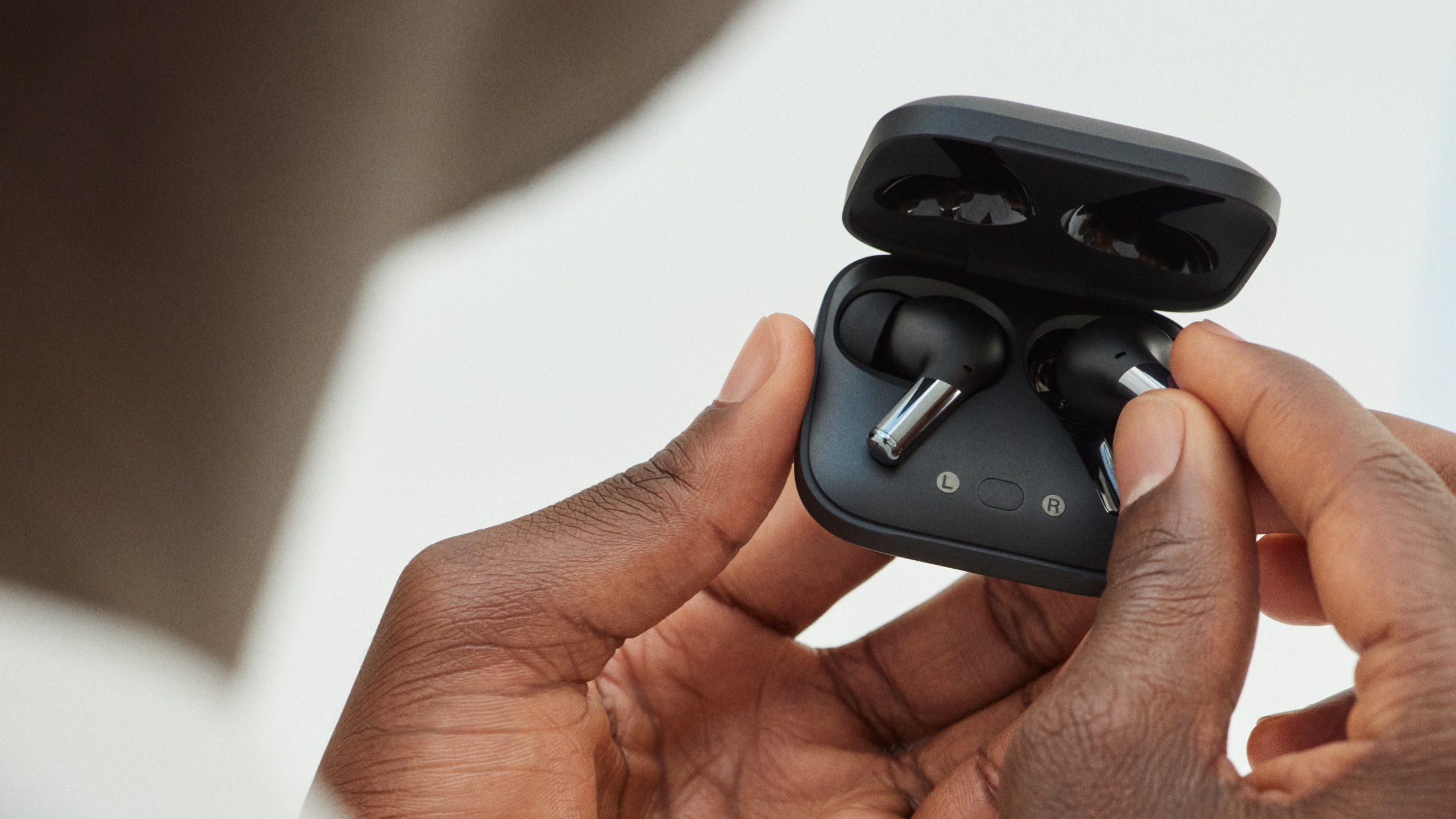 Thankfully, the Buds Pro are also available in black, which should help avoid some confusion with Apple's AirPods Pro.  (Image: OnePlus)
