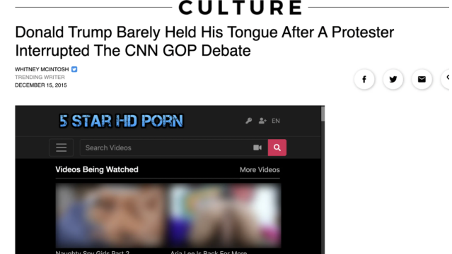 Hard Core Porn Has Been Plastered Over A Bunch Of Major News Websites