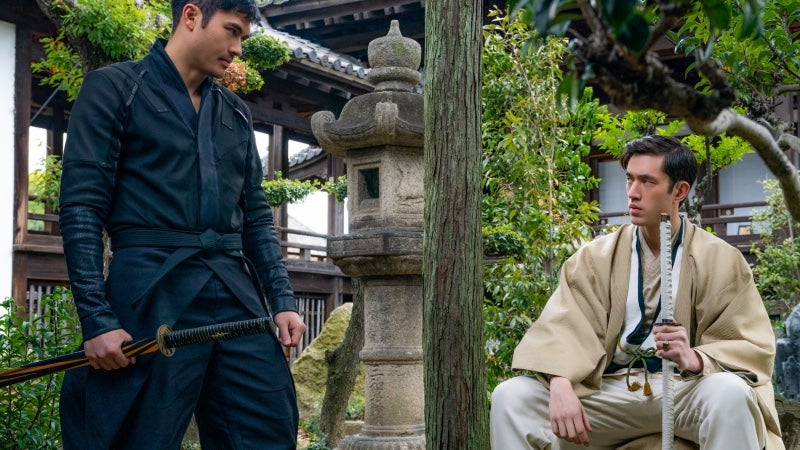 Henry Golding and Andrew Koji as Snake Eyes and Storm Shadow in Snake Eyes: G.I. Joe Origins. (Photo: Paramount)