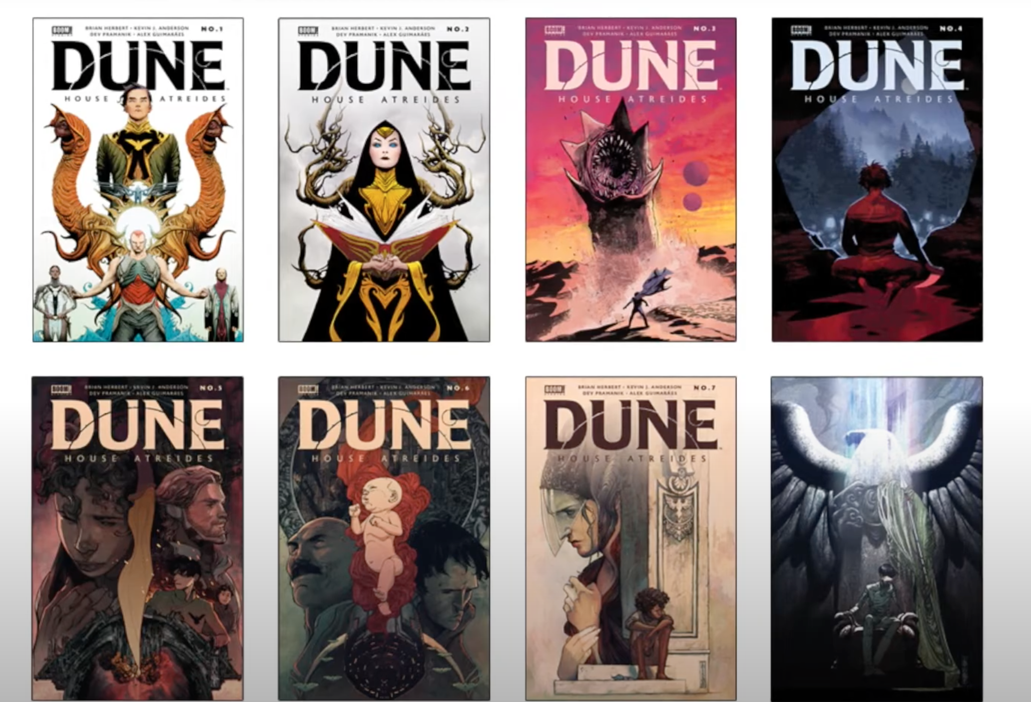 Dune: House Atreides variant covers (Image: Boom Studios)