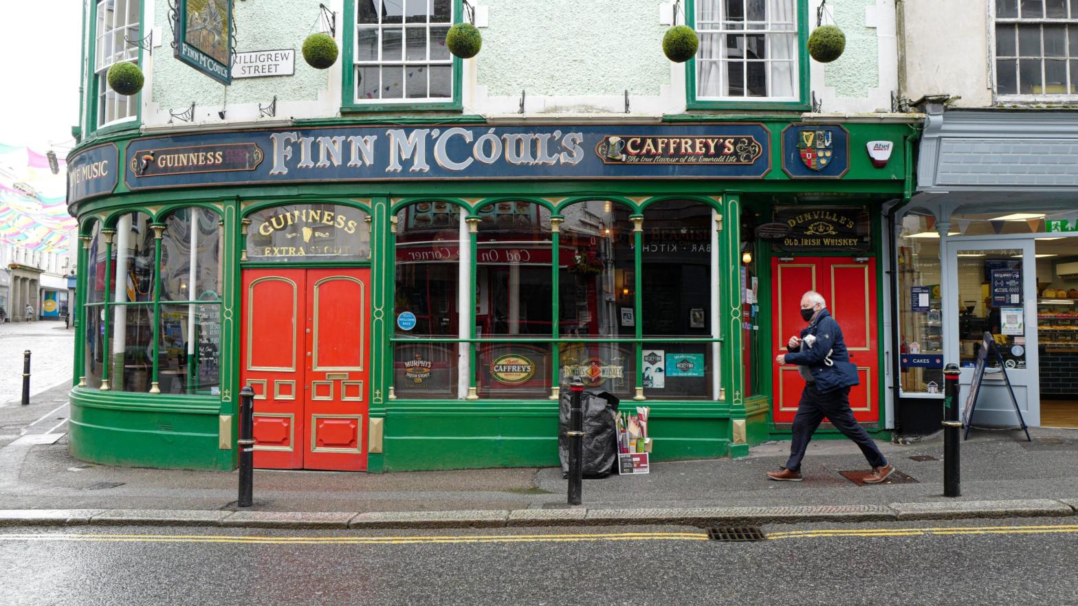 Finn McCouls pub on June 25, 2021 in Falmouth, England.  (Photo: Hugh Hastings, Getty Images)