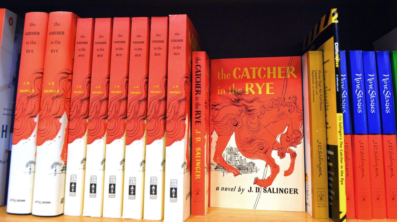 J.D. Salinger's Catcher in the Rye, as seen on a bookstore shelf in Washington, DC in 2010. (Photo: Mandel Ngan, Getty Images)
