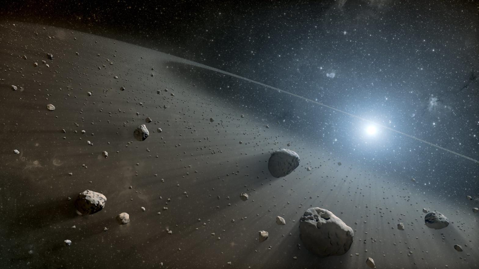 Artistic interpretation of an asteroid belt.  (Image: NASA)