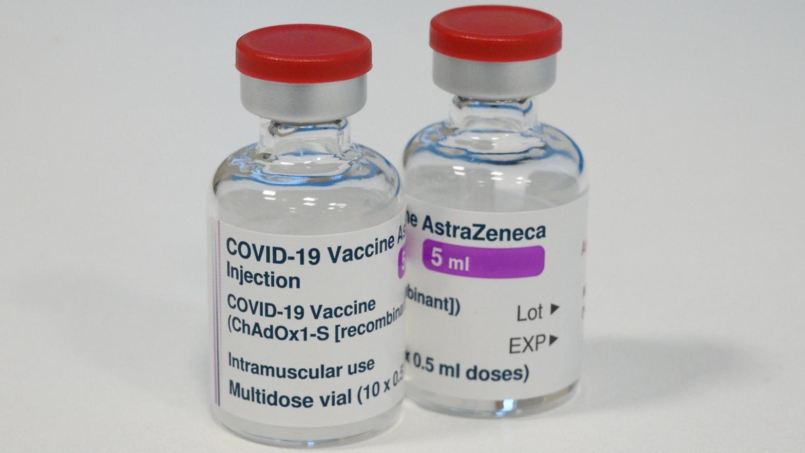 Vials of the AstraZeneca COVID-19 vaccine are seen at the Sir Ludwig Guttmann Building on January 07, 2021 in London, England.  (Photo: Leon Neal)