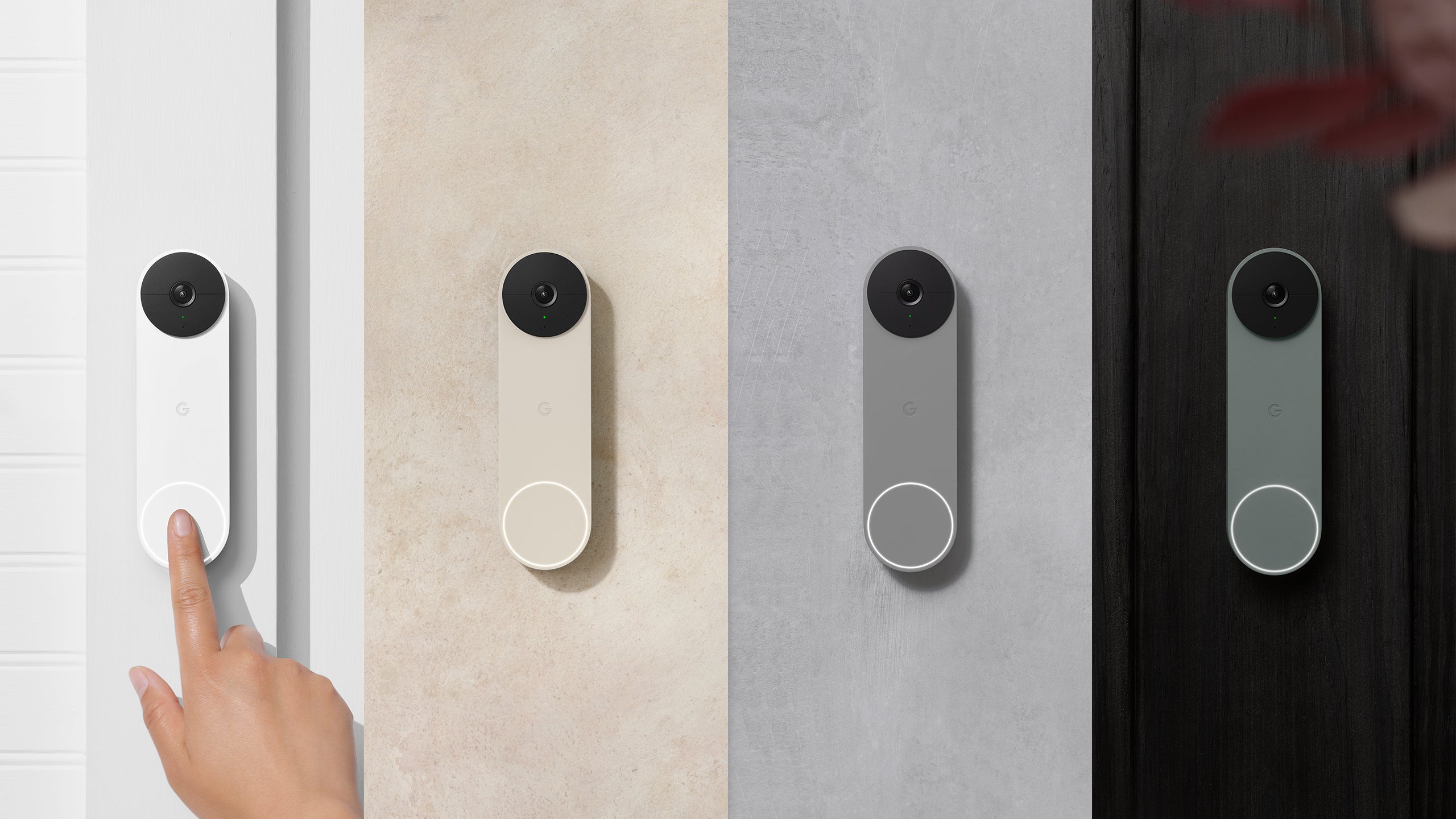 Like all the new Nest cams, the Nest Doorbell has a small indicator light so you know when it's recording.  (Image: Google)
