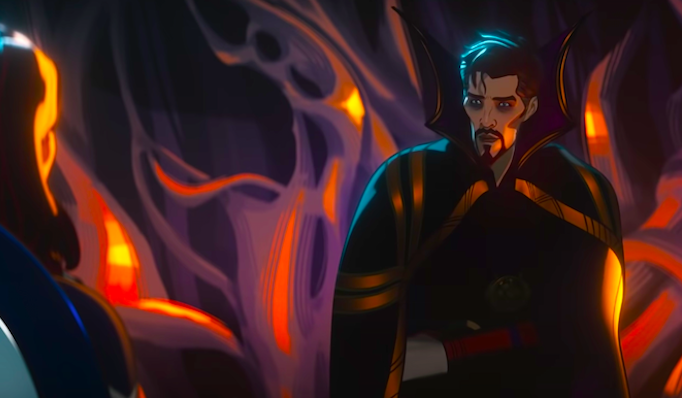 Doctor Strange in animated form. (Screenshot: Disney+/Marvel)