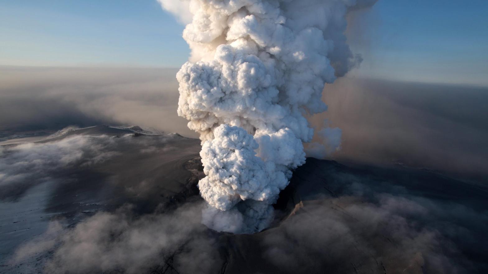Iceland's Eyjafjallajokull volcano erupting in 2010.  (Image: Arnar Thorisson/Helicopter.is, AP)