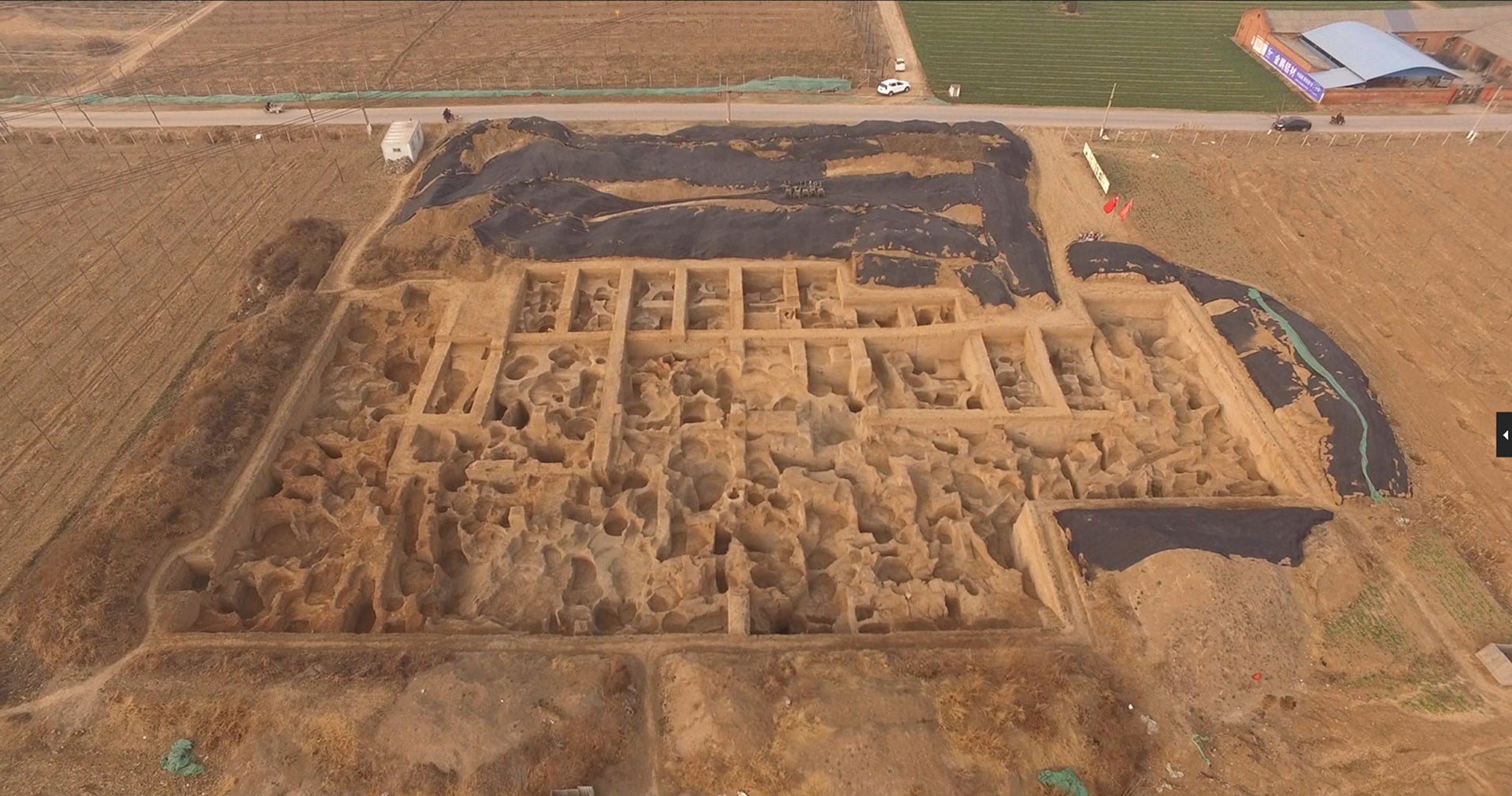 Aerial view of the ancient foundry.  (Image: Hao Zhao)