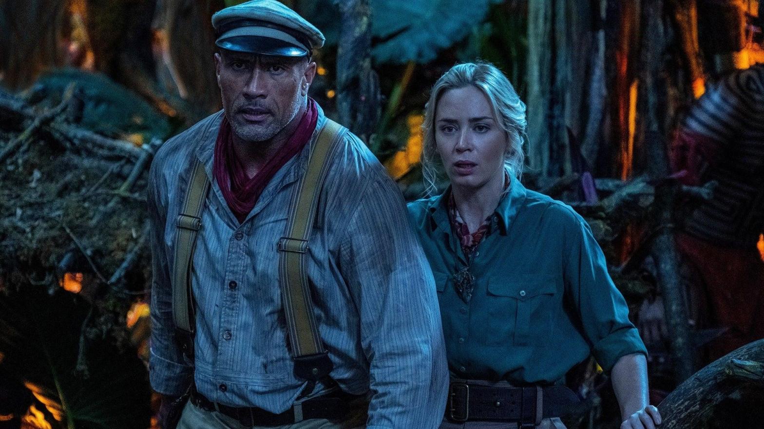 Dwayne Johnson and Emily Blunt in Jungle Cruise (Image: Disney)
