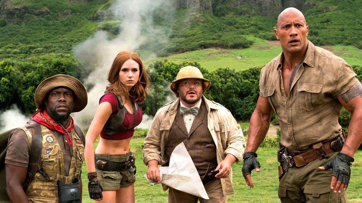 Cast of Jumanji: The Next Level (Image: Columbia Pictures)