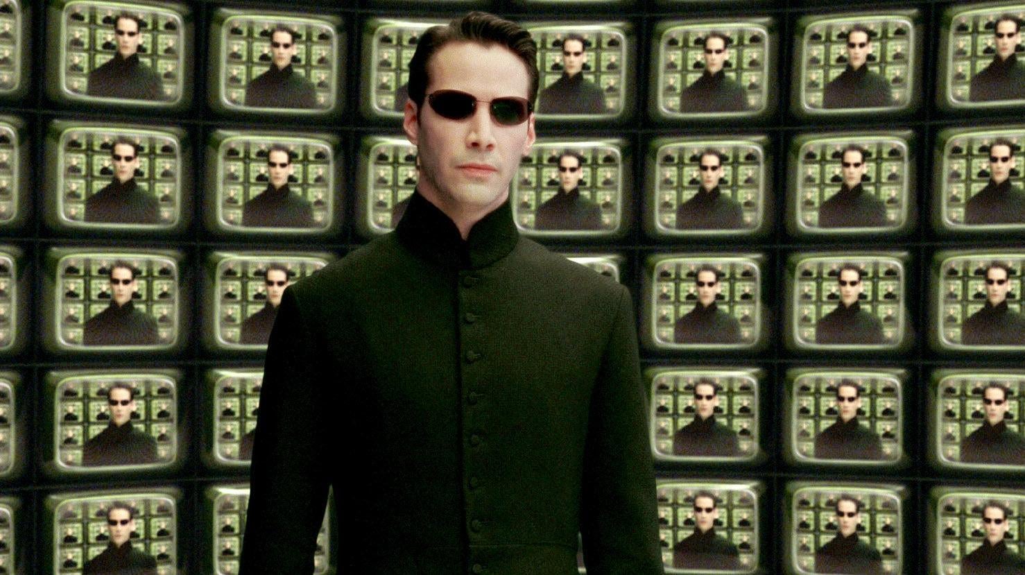 Keanu Reeves in The Matrix Reloaded.  (Photo: Warner Bros.)