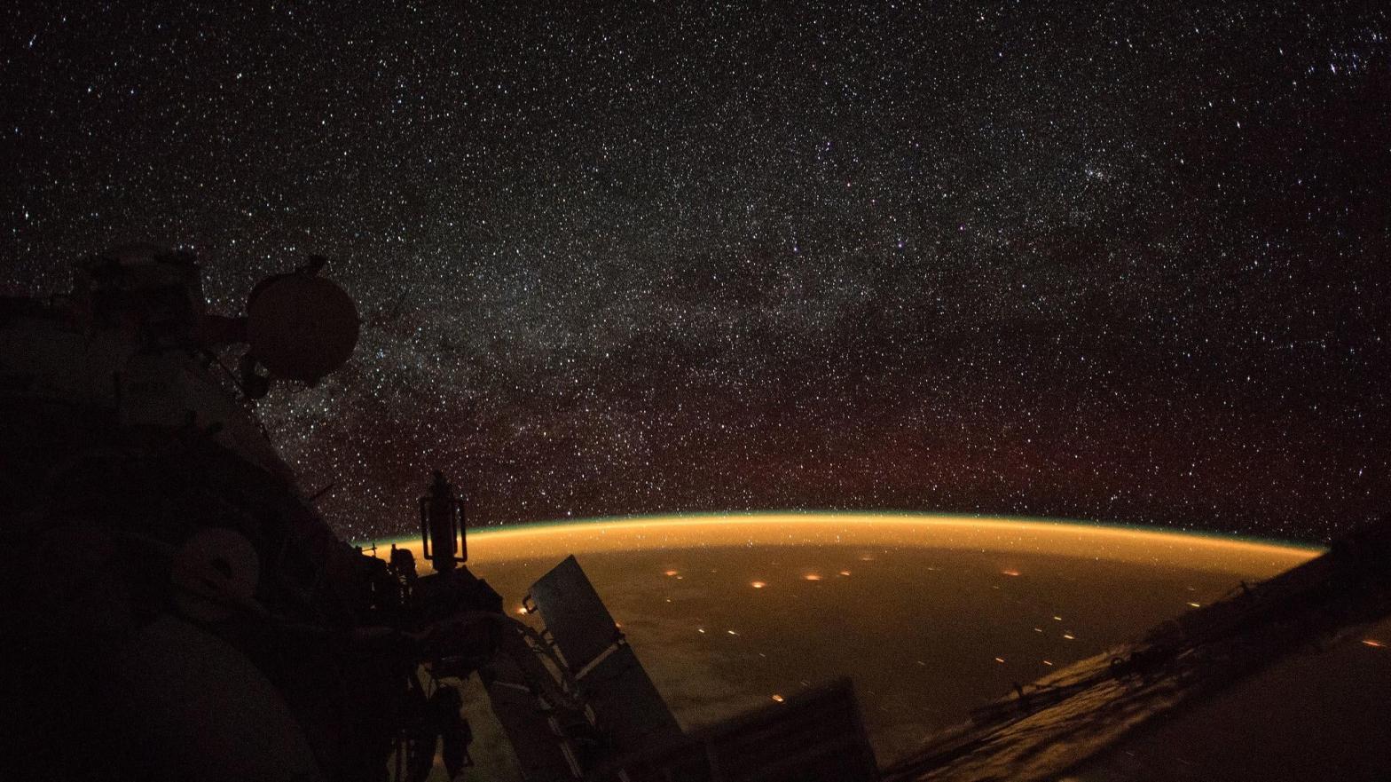 A view from the ISS on October 7, 2018, during expedition 56/57 . (Image: NASA Johnson)