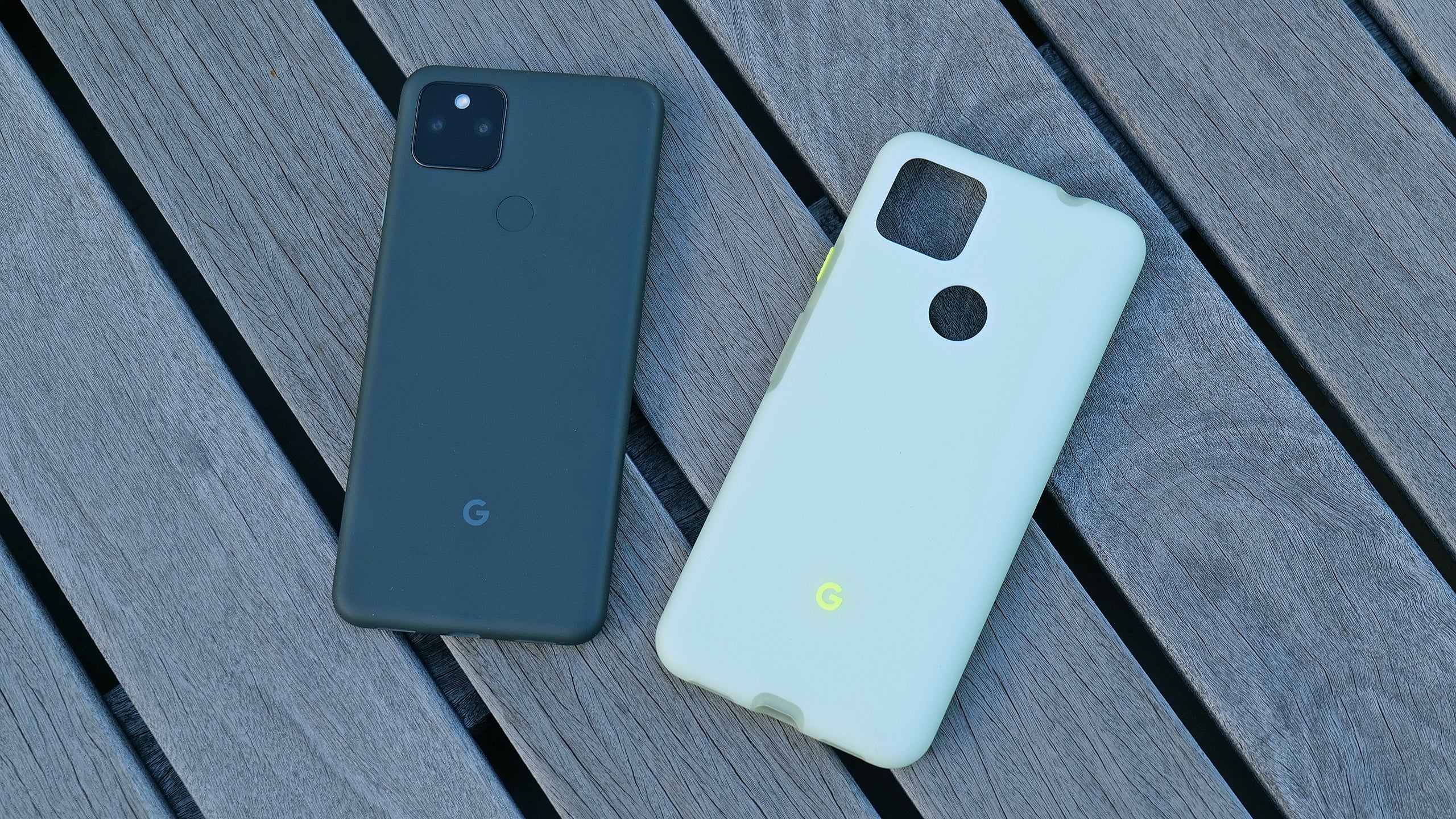 While the Pixel 5a is only available in black, Google is making some fun cases including this one, which Google calls Likely Lime.  (Photo: Sam Rutherford)