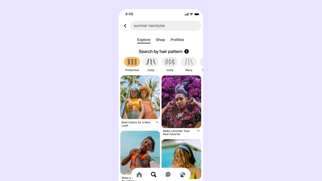 Pinterest’s New Search Feature Will Allow BIPOC Users to Sort Results by Hair Pattern