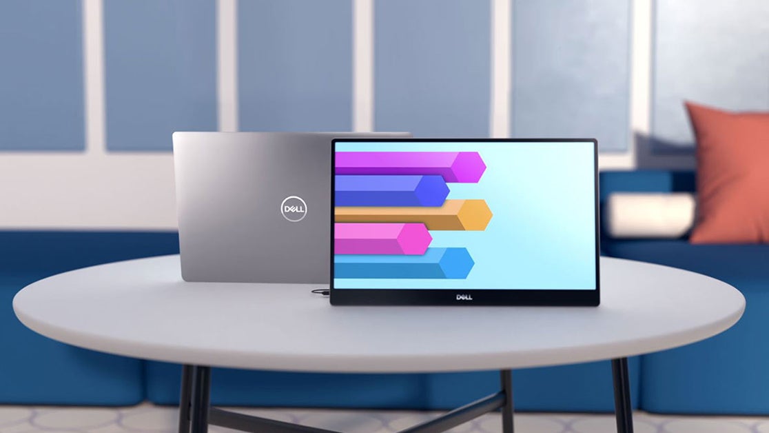 Dell's latest monitor refresh includes this 14-inch portable.  (Image: Dell)