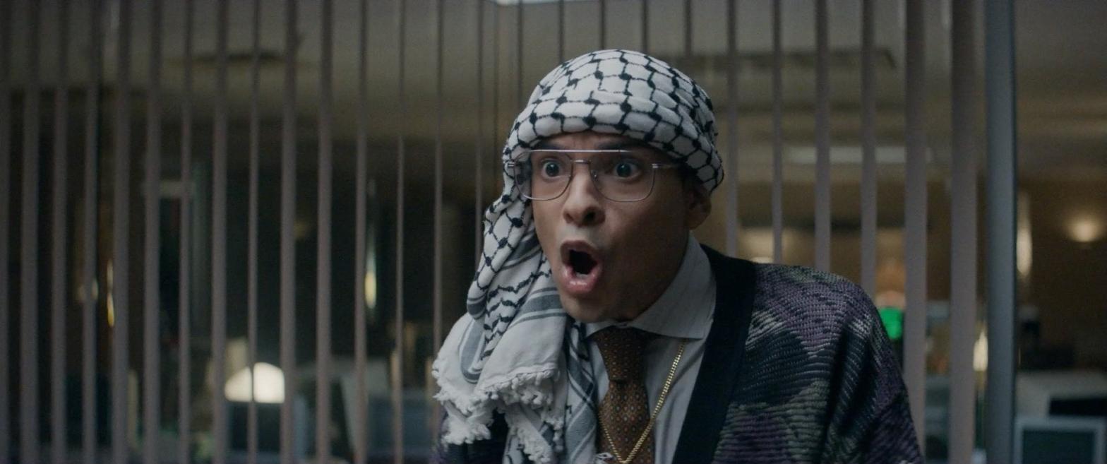 Yassir Lester in Black Monday (Image: Showtime)