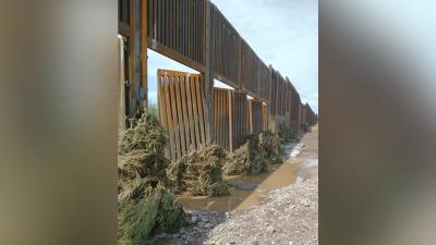 Trump’s Border Wall Torn Apart by Arizona Monsoon Rains