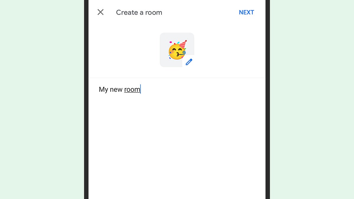Rooms are a more advanced version of group conversations. (Screenshot: Google Chat)