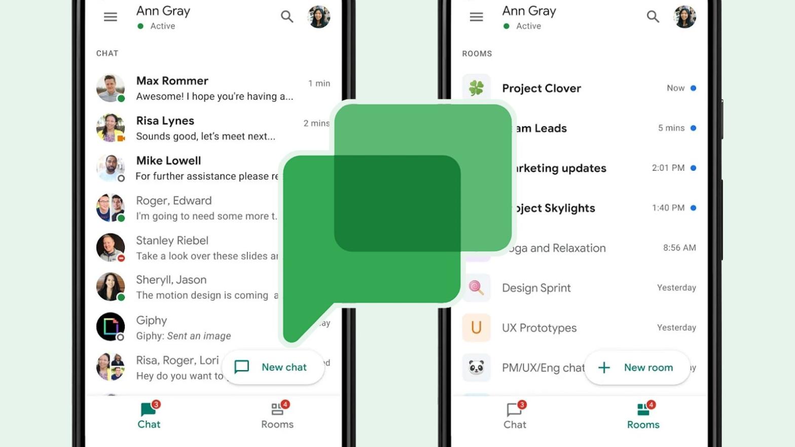 Chat has replaced Hangouts. (Image: Google)