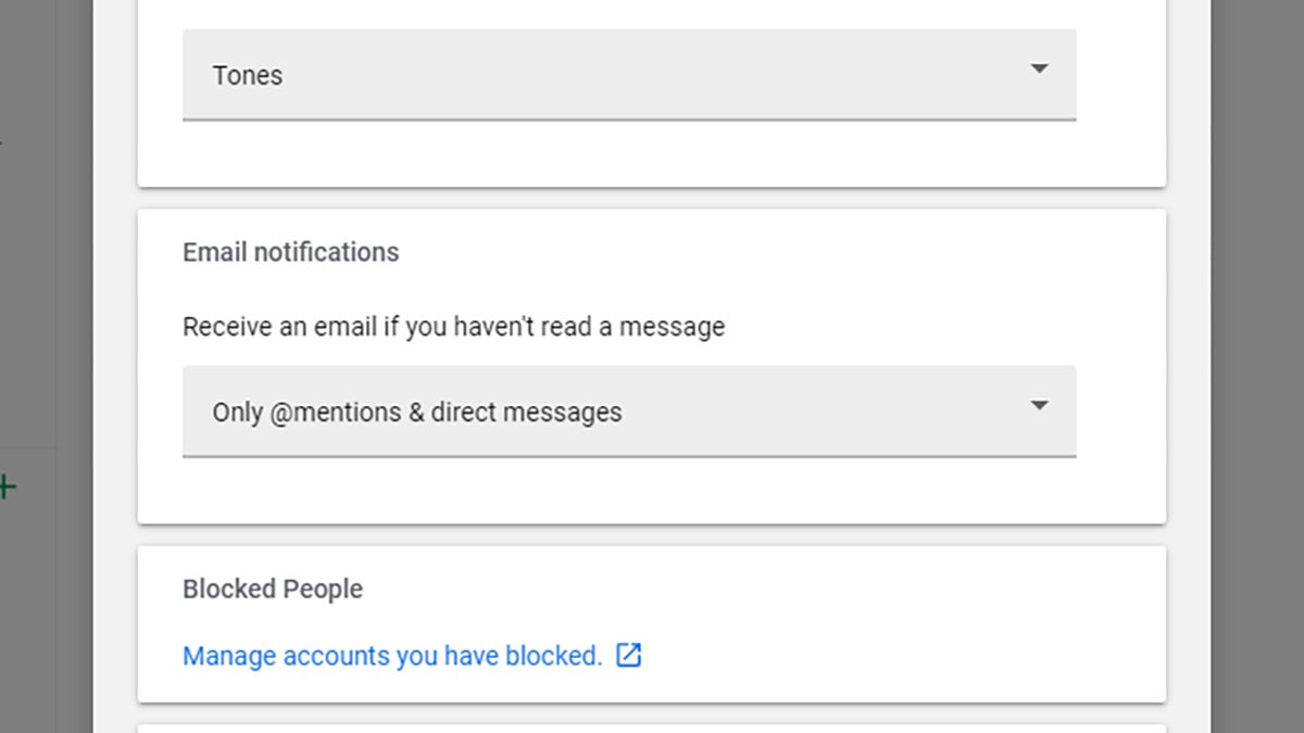 You can catch up on chats via email. (Screenshot: Google Chat)