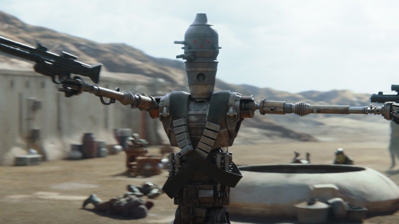 This is IG-11, not IG-88, but the fighting styles are similar. (Photo: Lucasfilm)
