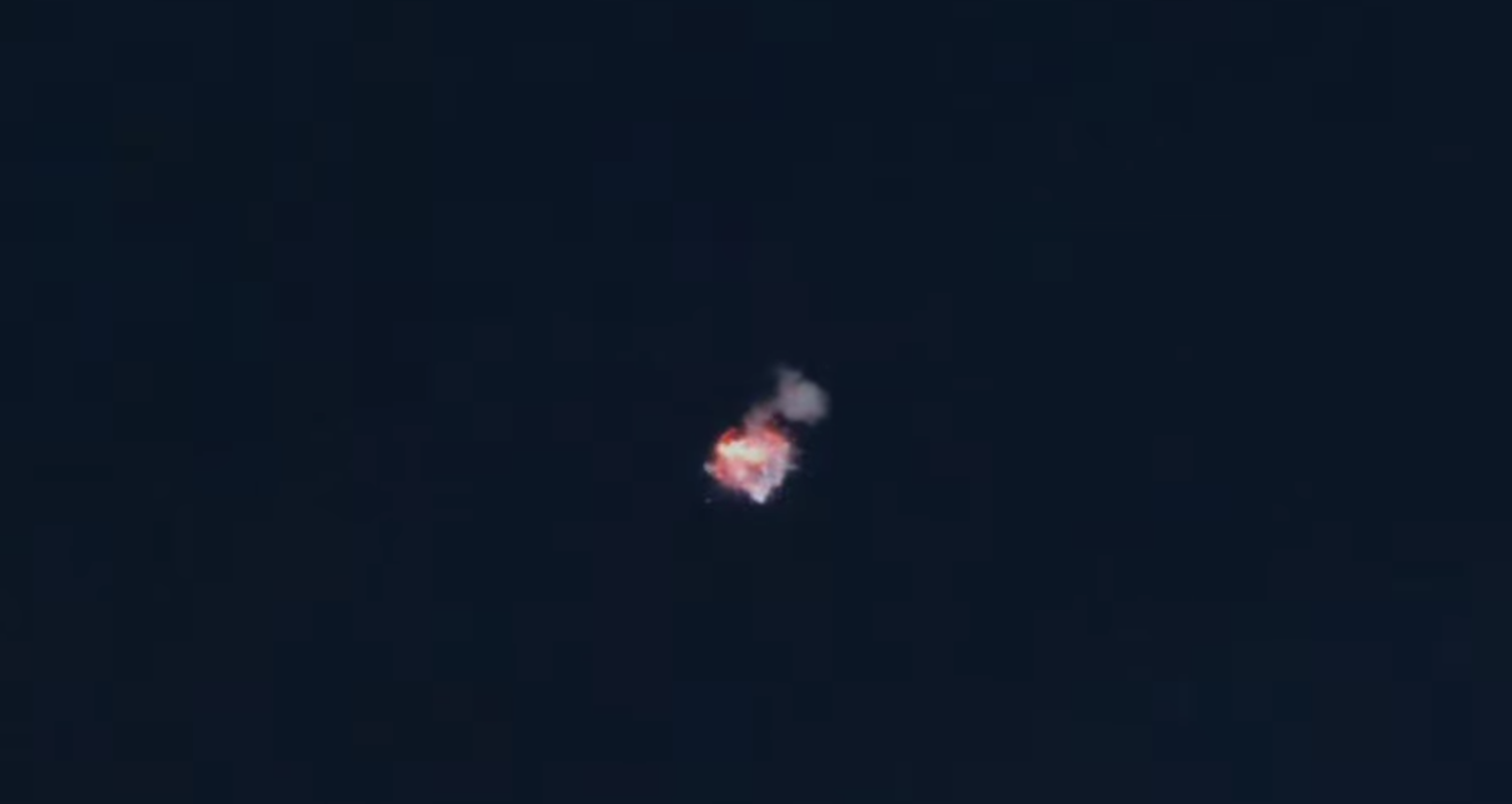 A view of the explosion.  (Image: Firefly Aeronautics/Everyday Astronaut)