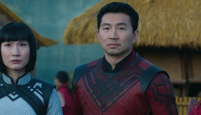 Meng'er Zhang, Simu Liu and Awkwafina in Shang-Chi and the Legend of the Ten Rings. (Photo: Marvel Studios)