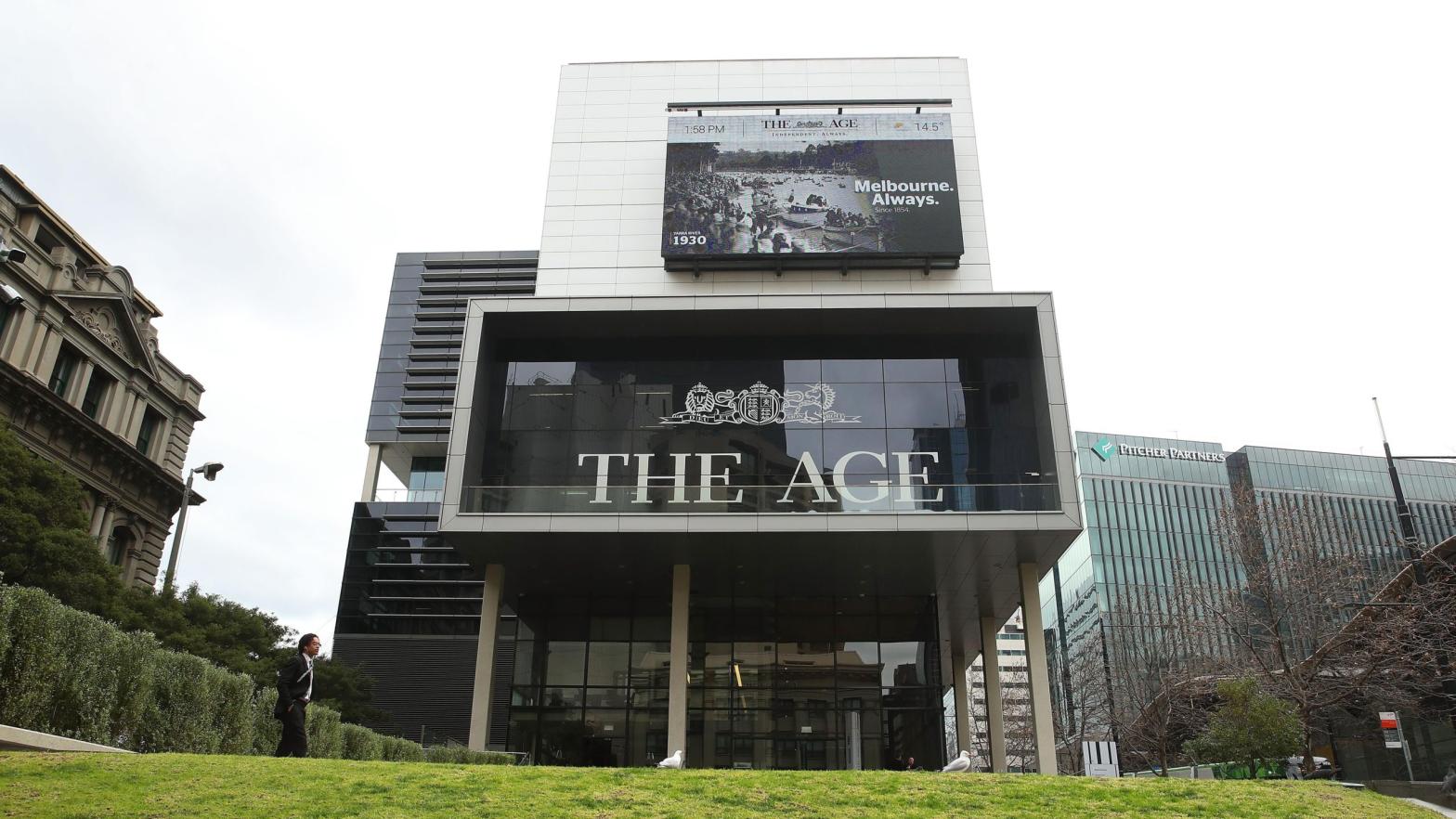 A general view of the Fairfax Media offices, one of the companies being sued, in Melbourne, Australia. (Photo: Scott Barbour, Getty Images)
