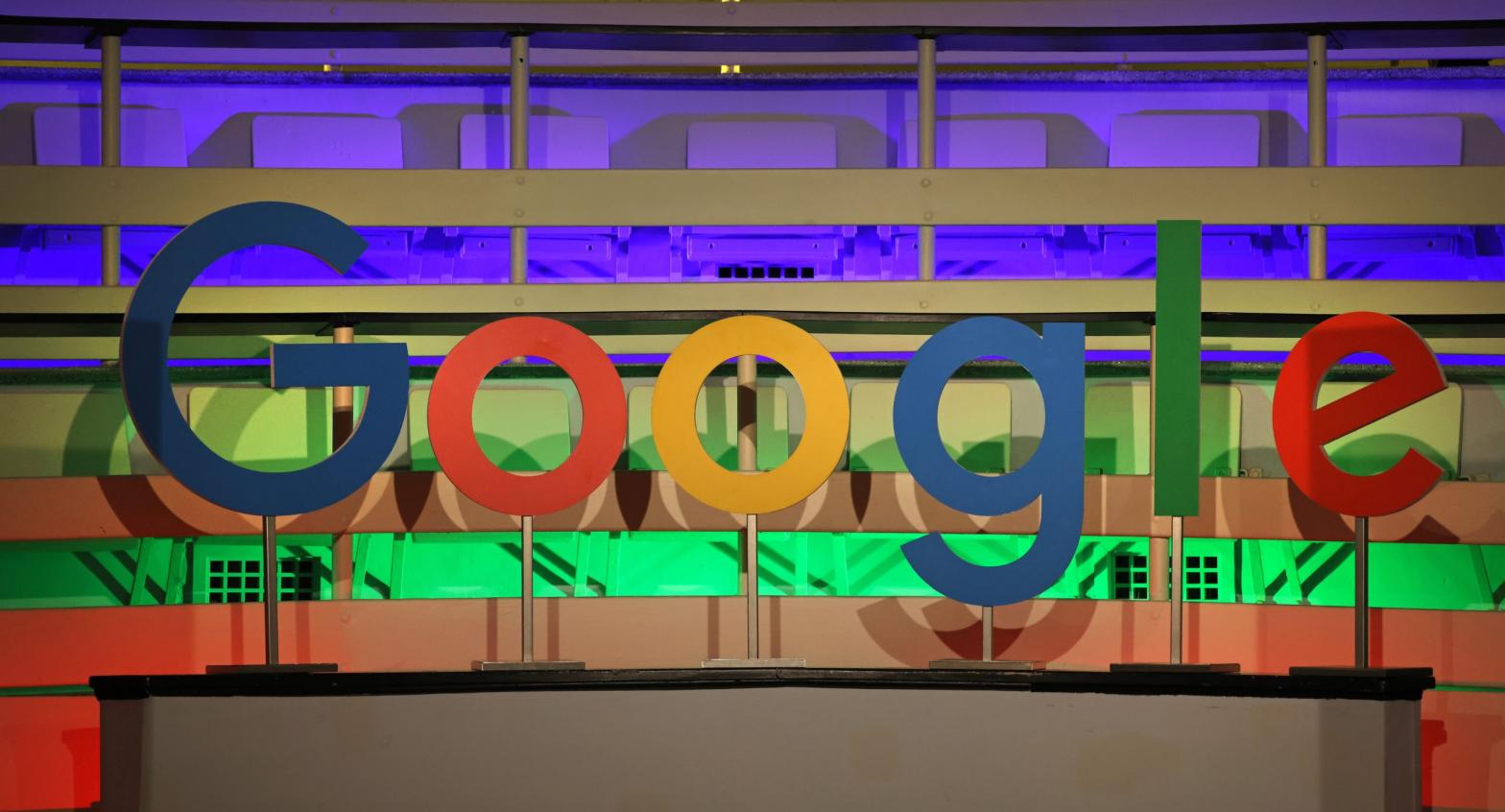 Google's corporate logo on the Google Germany offices in Berlin in August 2021. (Photo: Sean Gallup, Getty Images)