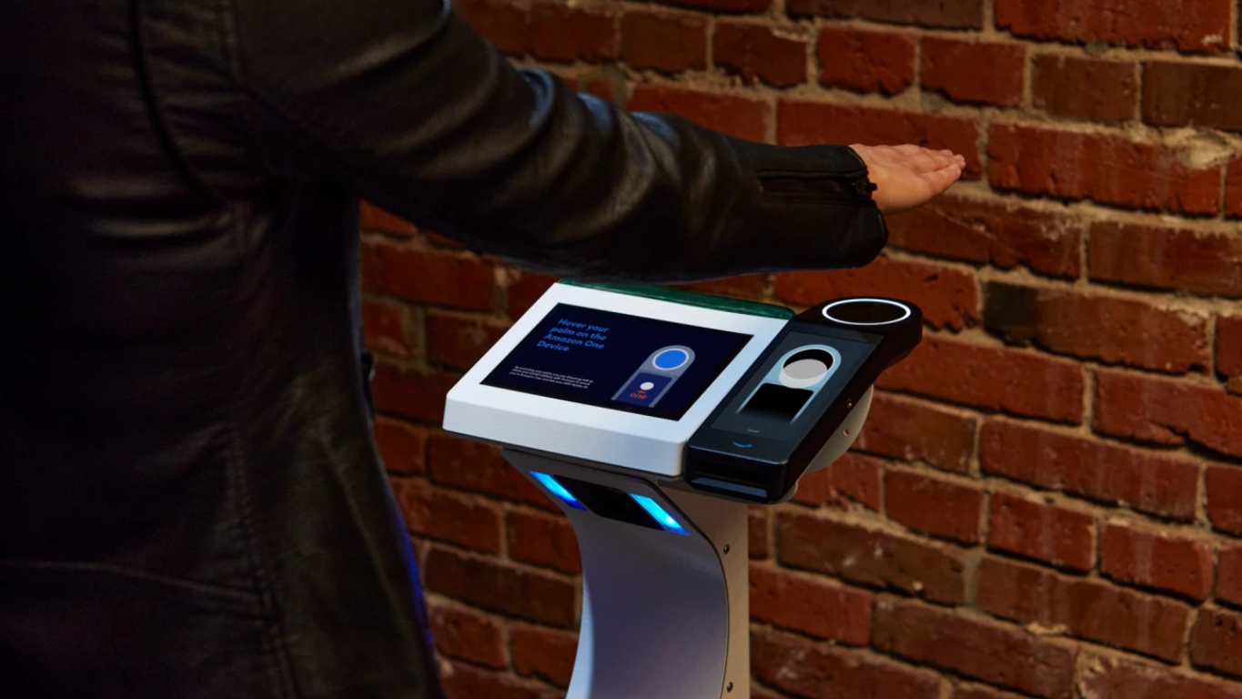 Amazon One, the palm reader technology, now rolling out to the Red Rocks Ampitheatre in Denver, Colorado. (Photo: Amazon)