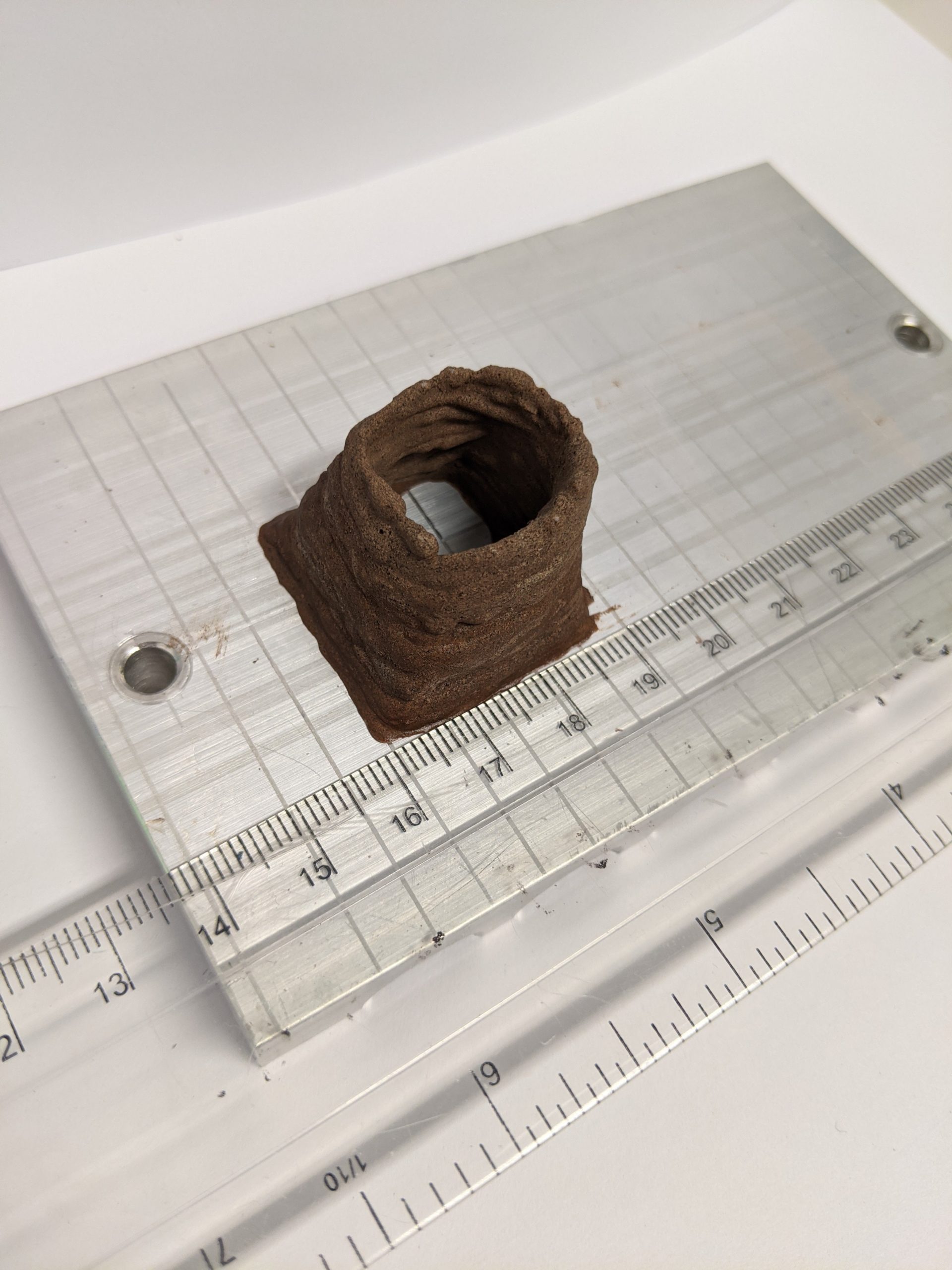 A 3D-printed version of the biocomposite.  (Image: The University of Manchester)