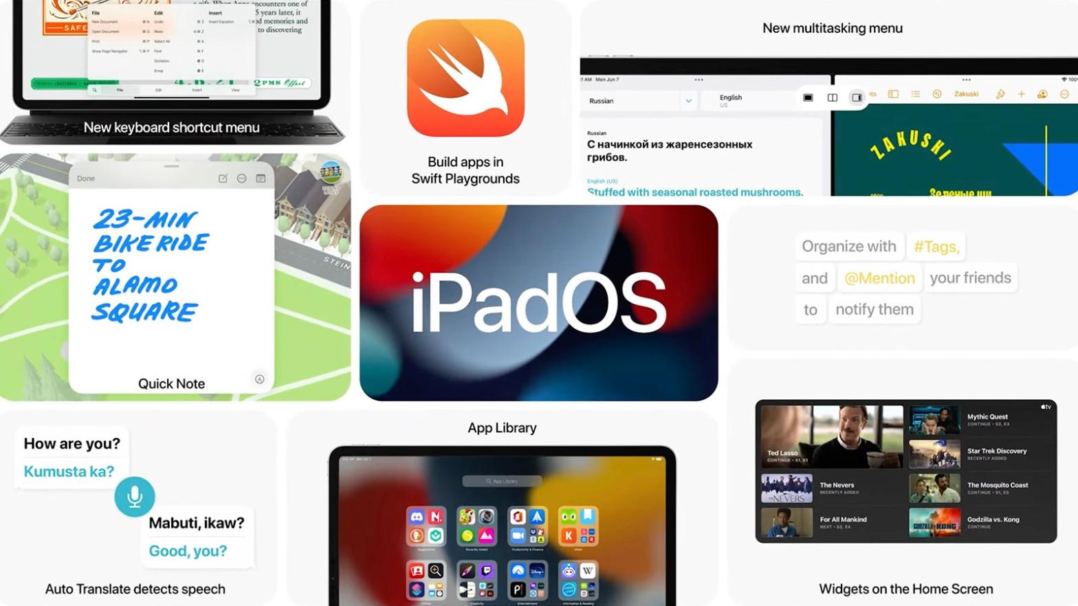 iPadOS 15 has plenty to explore. (Image: Apple)