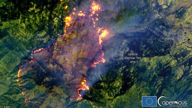 Satellite Image Shows How Shockingly Close the KNP Complex Fire Is to Sequoia’s Giant Forest