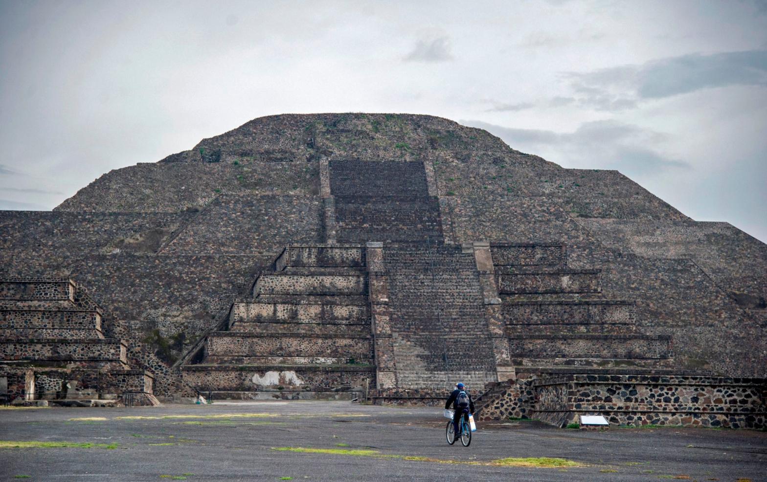 The Pyramid of the Moon at Teotihuacán, Mexico. (Photo: Claudio CRUZ / AFP, Getty Images)