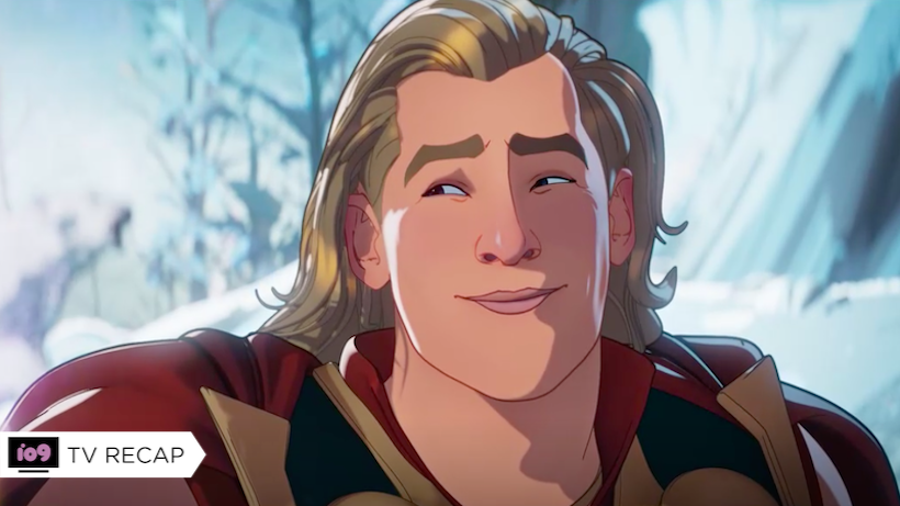 Thor, trying to be cute in Marvel's What If. (Screenshot: Disney+/Marvel)
